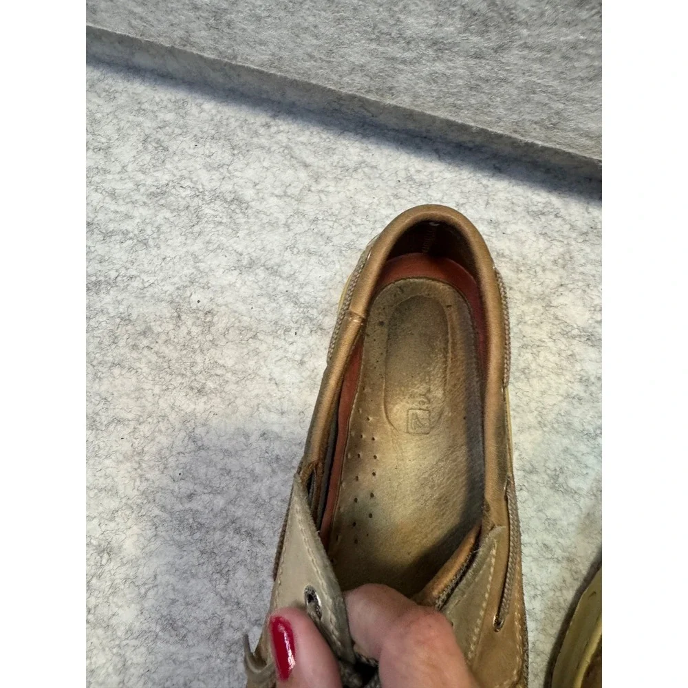 Sperry Top-Sider Mens 11.5 Brown‎ Leather Boat Shoes Casual Loafer 0799023